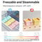 Silicone Baby Food Freezer Tray with Lids 6 x 4oz Baby Food Storage Containers