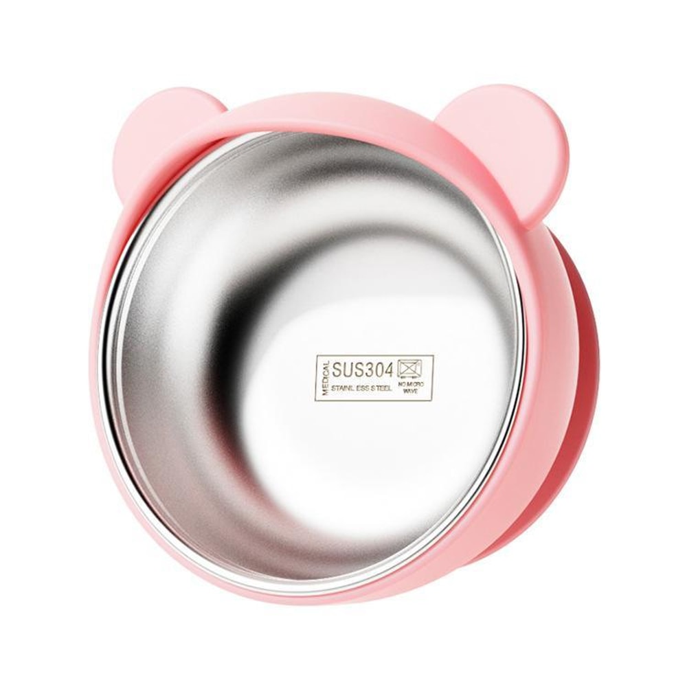 Stainless Steel Suction Baby Bowl For Toddlers Toddler Feeding Bowl With SpillProof Base HeatSafe 10
