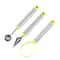 Stainless Steel Fruit Baller Set 3Piece Melon Scooper Fruit Carving Tool Kit 1