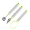 Stainless Steel Fruit Baller Set 3Piece Melon Scooper Fruit Carving Tool Kit 1