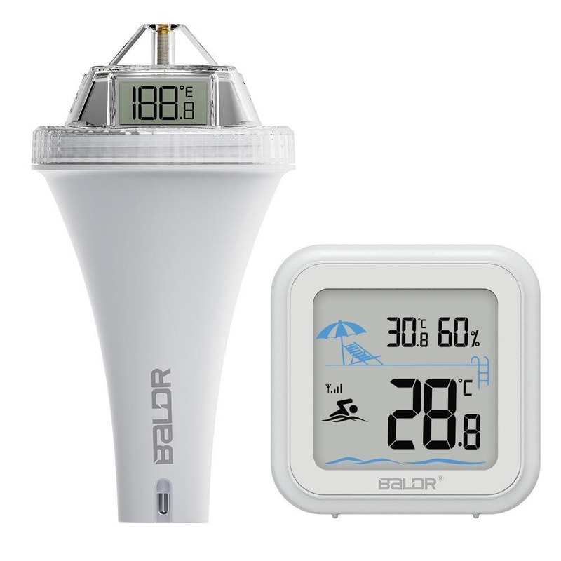 Smart Wireless Floating Pool Thermometer With 360 LCD Display Indoor Temperature Monitor 9