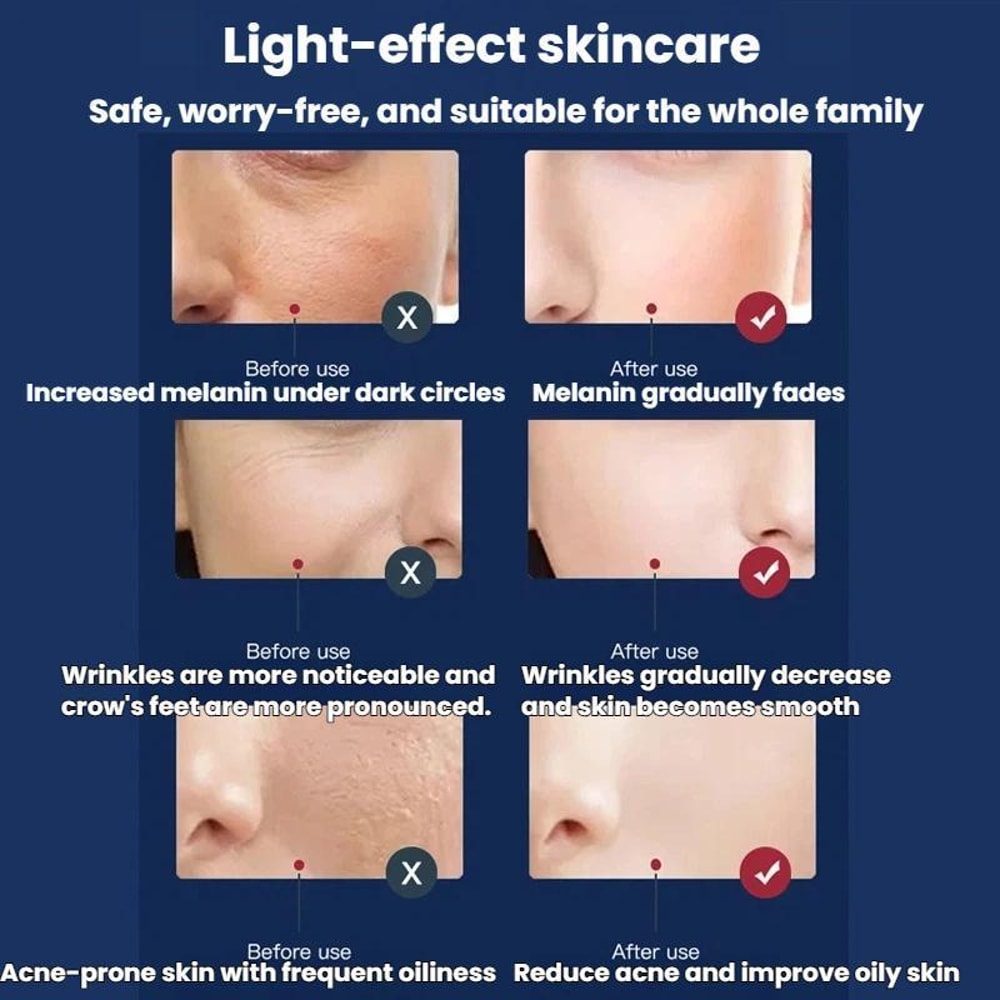 7Color LED Facial Light Therapy Device With Hydrating Nano Mist Spray 7