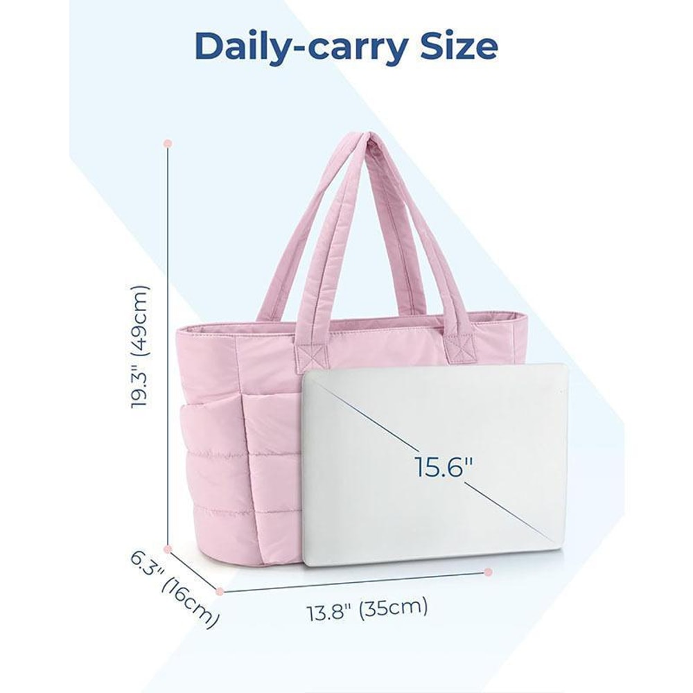 156 Inch Laptop Tote Bag With Multi Compartments Waterproof Travel Gym Shoulder Bag 2