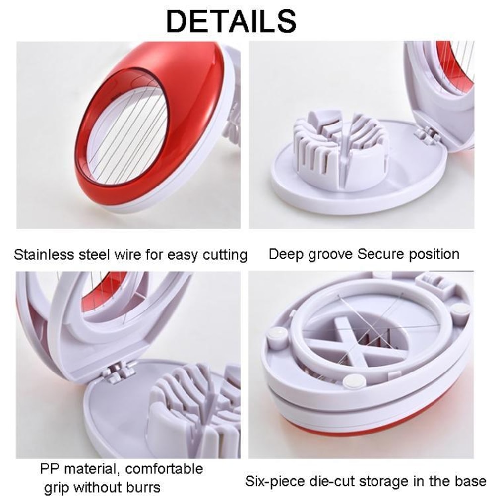 3in1 Egg Slicer Soft Fruit Cutter For Strawberries Bananas Mushrooms And More 4