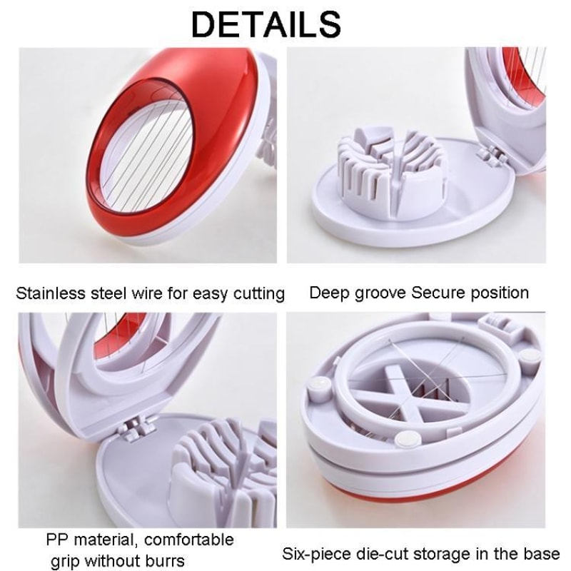 3in1 Egg Slicer Soft Fruit Cutter For Strawberries Bananas Mushrooms And More 4