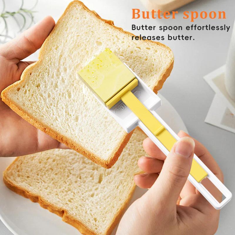 Butter Slice Keeper Box with Measuring Spoon Lid for Precise Portions and Fresh Storage