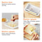 Butter Slice Keeper Box with Measuring Spoon Lid for Precise Portions and Fresh Storage