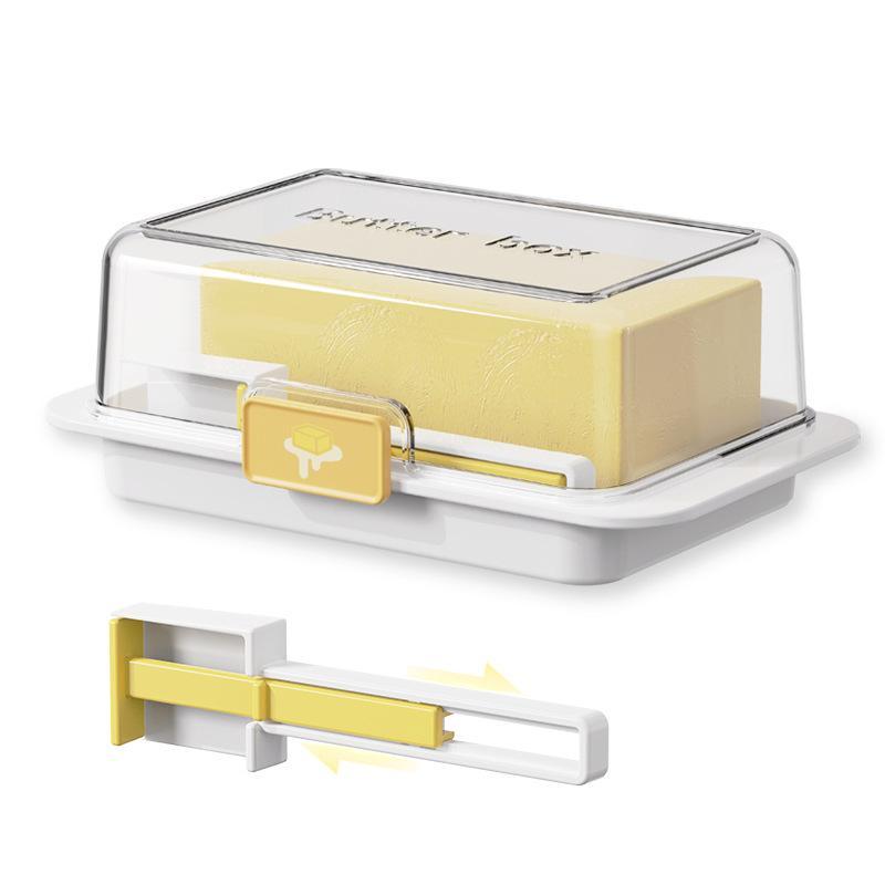 Butter Slice Keeper Box with Measuring Spoon Lid for Precise Portions and Fresh Storage