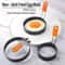 4-Inch Egg Ring Mold Stainless Steel Non-Stick Egg Cooker Ring with Heat-Resistant Handle