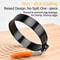 4-Inch Egg Ring Mold Stainless Steel Non-Stick Egg Cooker Ring with Heat-Resistant Handle