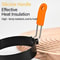 4-Inch Egg Ring Mold Stainless Steel Non-Stick Egg Cooker Ring with Heat-Resistant Handle