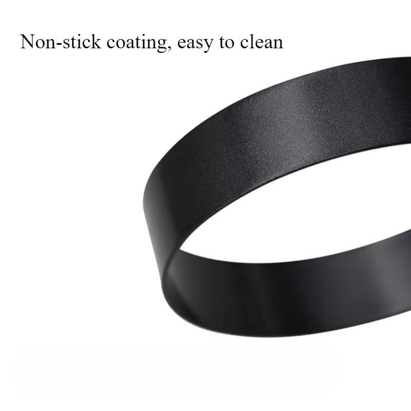 4-Inch Egg Ring Mold Stainless Steel Non-Stick Egg Cooker Ring with Heat-Resistant Handle