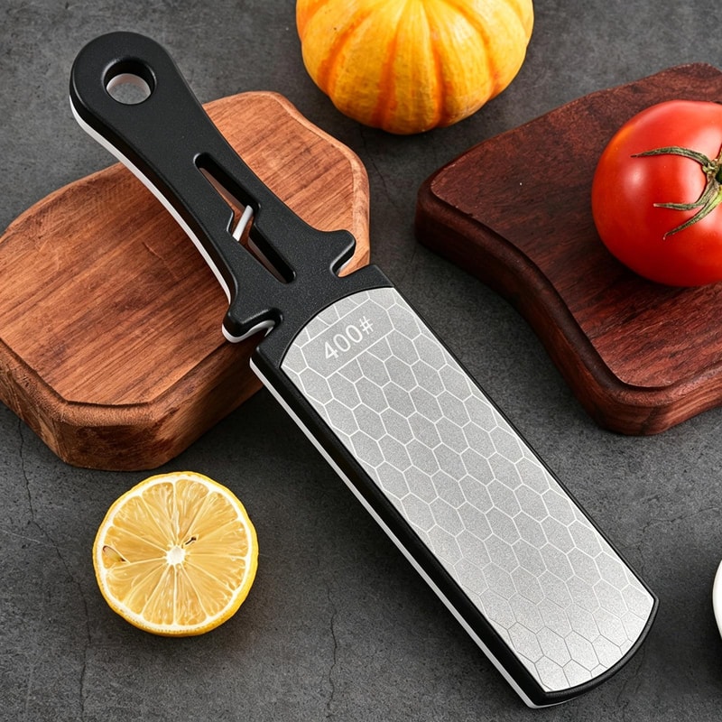 Knife Sharpening Stone Dual-Sided Whetstone Sharpener for Kitchen Knives