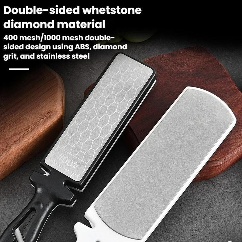 Knife Sharpening Stone Dual-Sided Whetstone Sharpener for Kitchen Knives