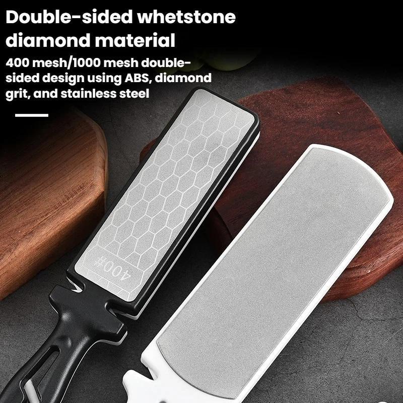 Knife Sharpening Stone Dual-Sided Whetstone Sharpener for Kitchen Knives