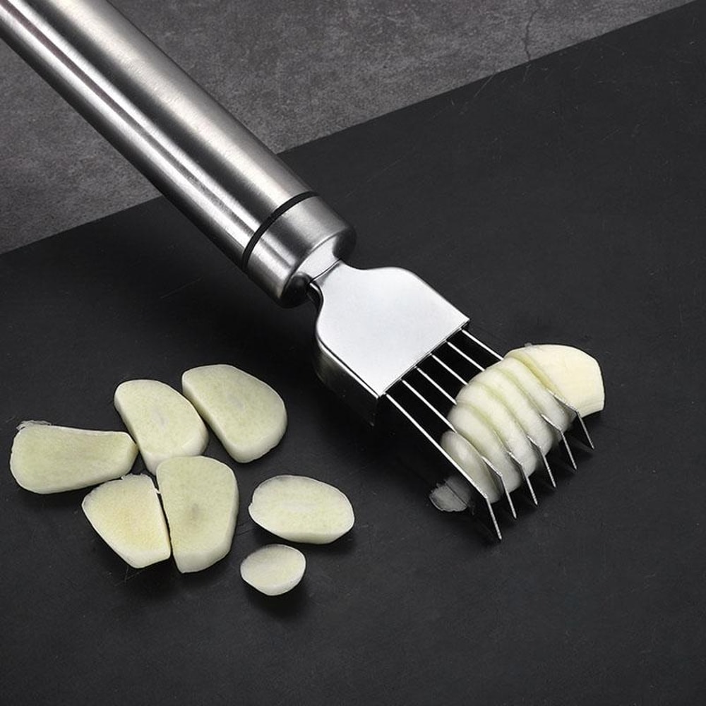 Stainless Steel Onion Slicer Vegetable Shredder Cutter With Safety Cover 0