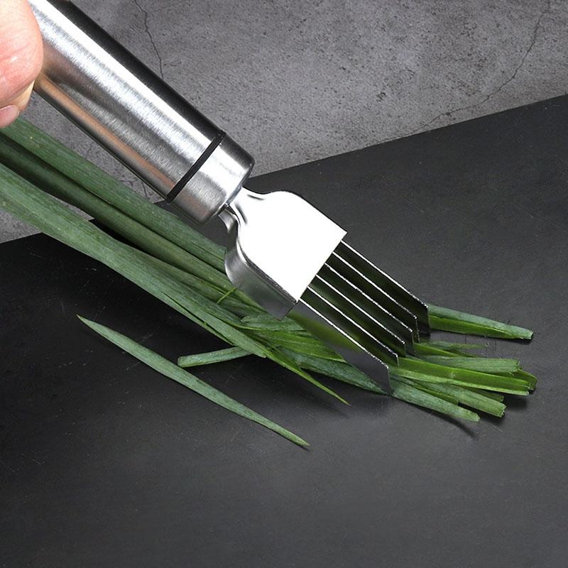 Stainless Steel Onion Slicer Vegetable Shredder Cutter With Safety Cover 8