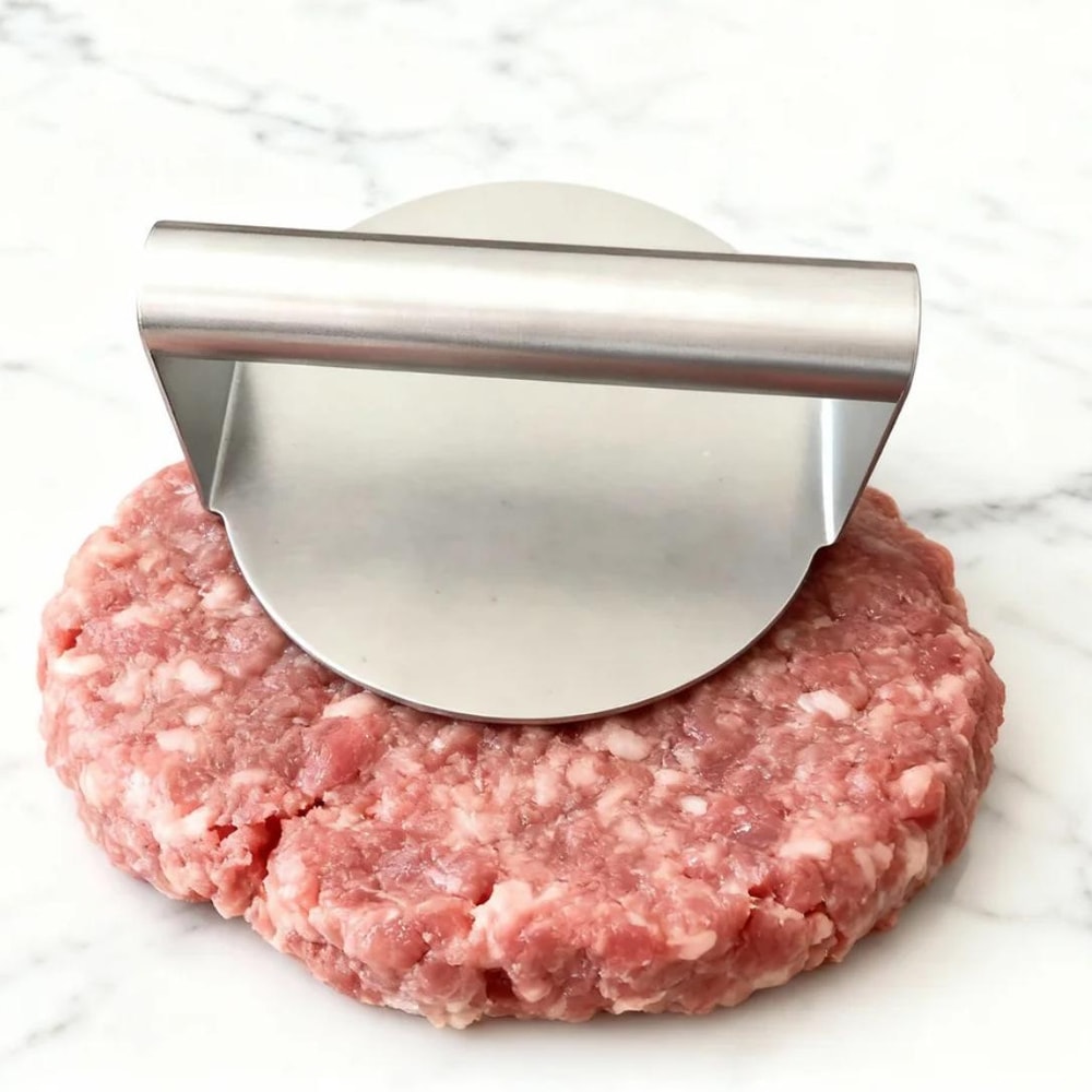 Stainless Steel Hamburger Patty Press Heavy Duty Burger Press For Perfect Homemade Patties 2