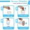 Universal Silicone Cup Lid Set Leak Proof Reusable Food Grade Covers for Cups, Mugs & Bowls