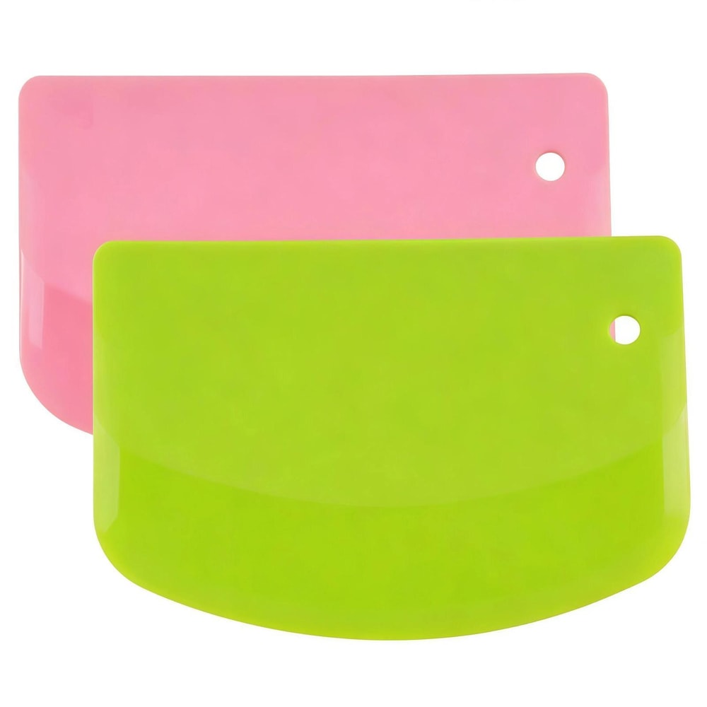 Flexible Plastic Dough Scraper & Baking Spatula for Bread, Pastry and Cake Decorating