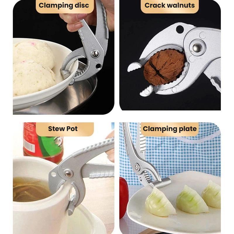 Heat-Resistant Aluminum Alloy Pot Lifter Tongs for Hot Trays, Clay Pots & Serving Dishes