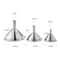 Stainless Steel Kitchen Funnel Set for Oil, Spices & Liquid Transfer, 3 Piece Dispenser Collection