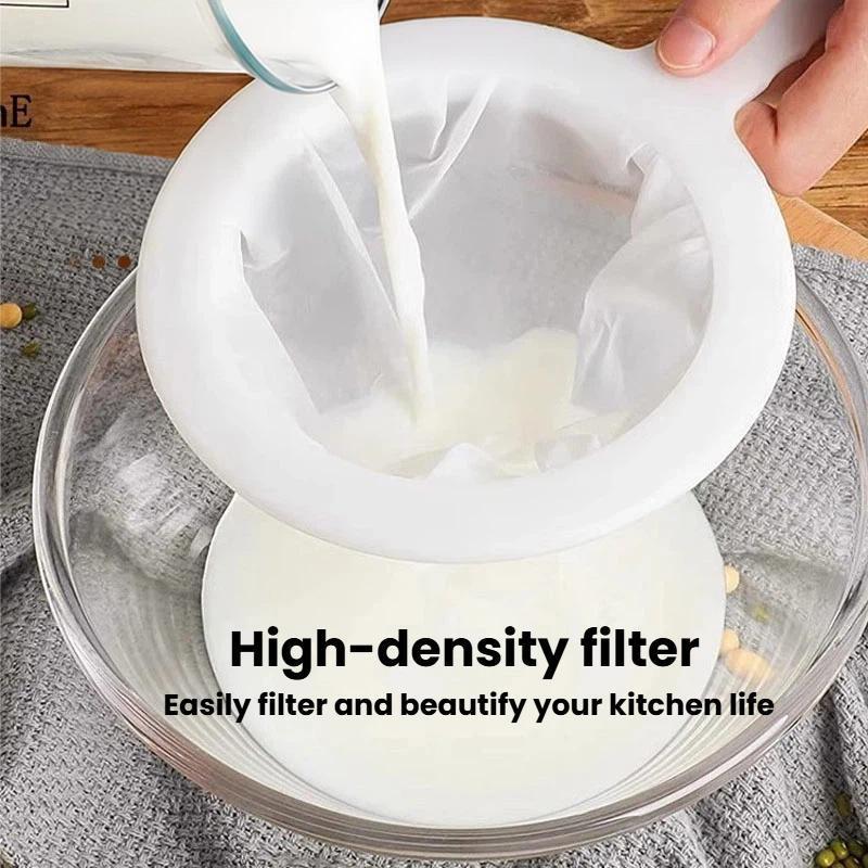Ultra Fine 100 Mesh Soy Milk Strainer for Juice, Coffee, Honey & Smooth Filtration