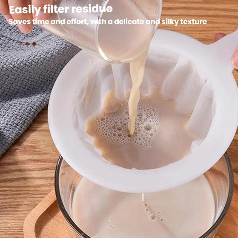 Ultra Fine 100 Mesh Soy Milk Strainer for Juice, Coffee, Honey & Smooth Filtration