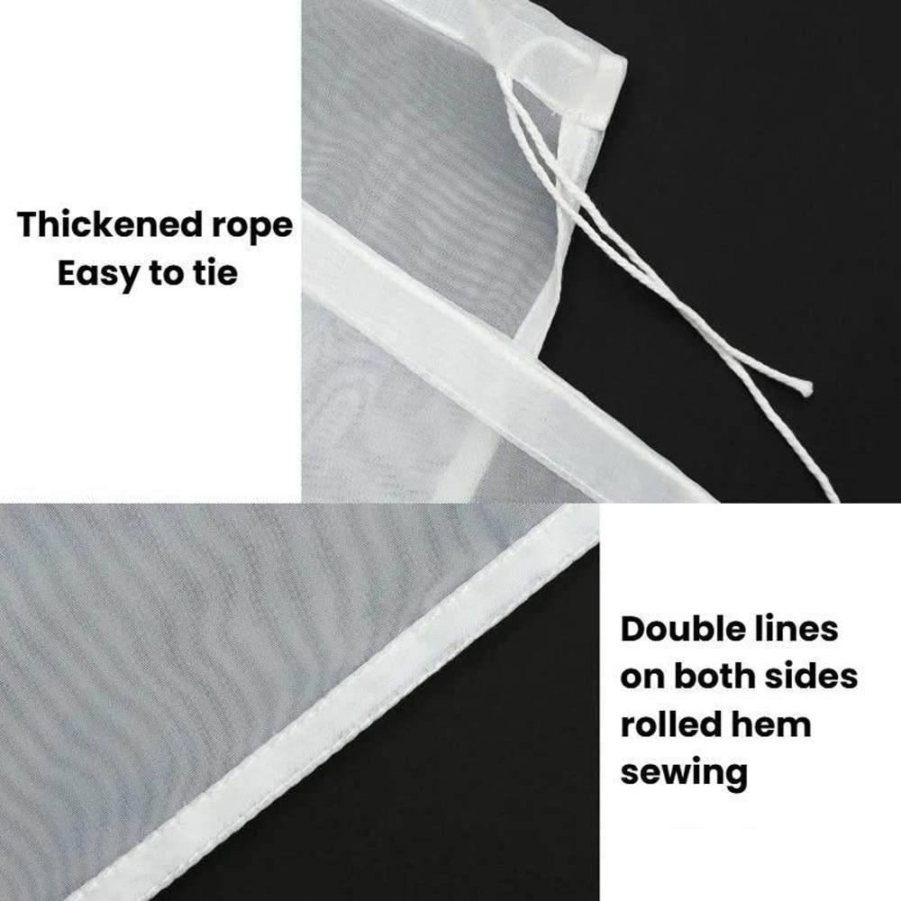 Ultra-Fine Nylon Soy Milk Filter Bag 100 Mesh Reusable Juice Strainer for Homemade Drinks