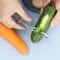 Stainless Steel Vegetable Peeler and Fruit Slicer with Ergonomic Grip