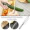 Stainless Steel Vegetable Peeler and Fruit Slicer with Ergonomic Grip