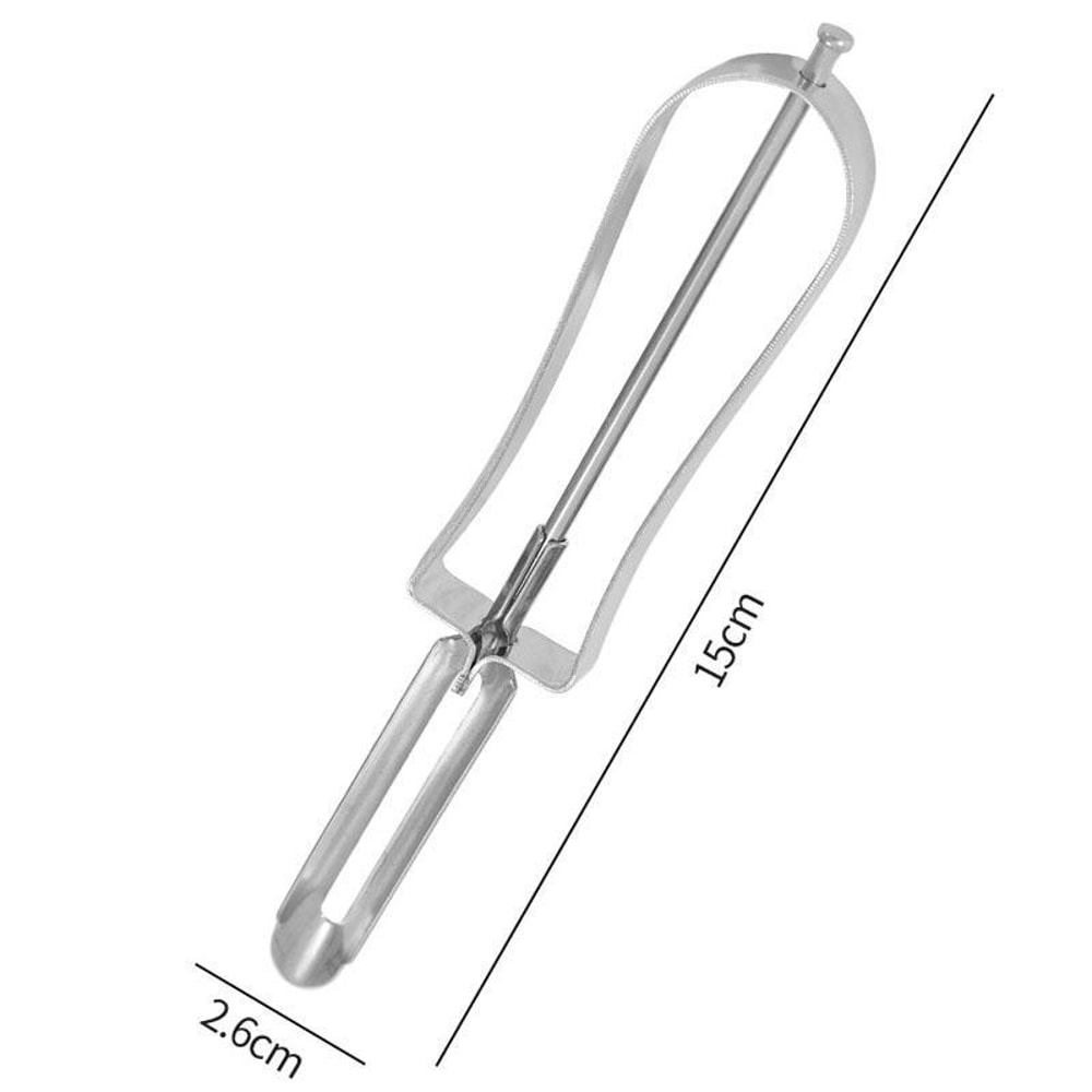 Stainless Steel Vegetable Peeler and Fruit Slicer with Ergonomic Grip