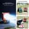 Solar Camping Fan Light With USB Charger Portable Lantern And Emergency Power Bank 7