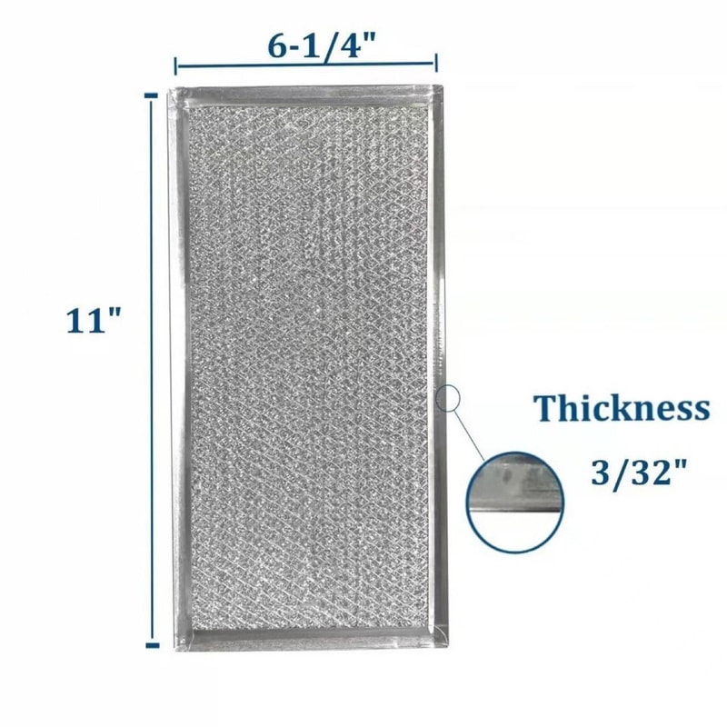 Microwave Grease Filter Replacement 2 Pack for Whirlpool, Kenmore & Maytag 11 x 6-1/4 Inch