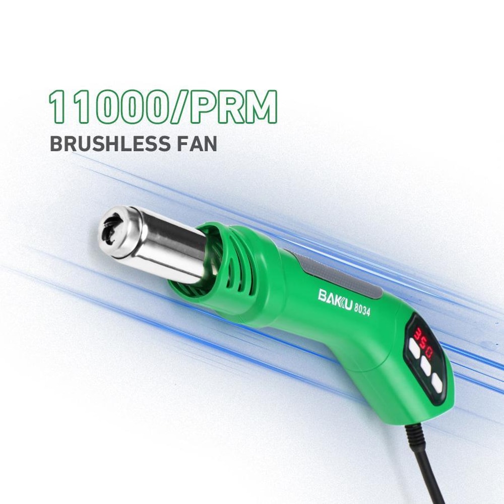 650W Hot Air Gun With Digital Temperature Control 3 Precision Nozzles 3