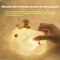 Astronaut Moon Silicone Night Light For Kids Rechargeable Warm LED Nursery Lamp 2