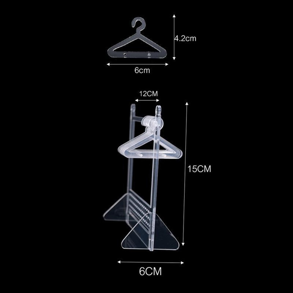 Clear Acrylic Jewelry Organizer Stand for Earrings, Necklaces & Bracelets Display Rack