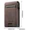 Denim RFID Blocking PopUp Wallet With Magnetic Closure And Slim Metal Card Holder 2