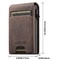 Denim RFID Blocking PopUp Wallet With Magnetic Closure And Slim Metal Card Holder 2