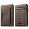 Denim RFID Blocking PopUp Wallet With Magnetic Closure And Slim Metal Card Holder 6