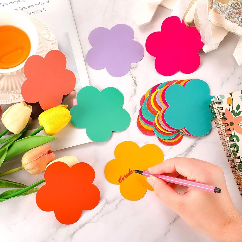 Spring Floral Paper Cutouts Set for Classroom Bulletin Boards, Party Backdrops & DIY Wall Decor