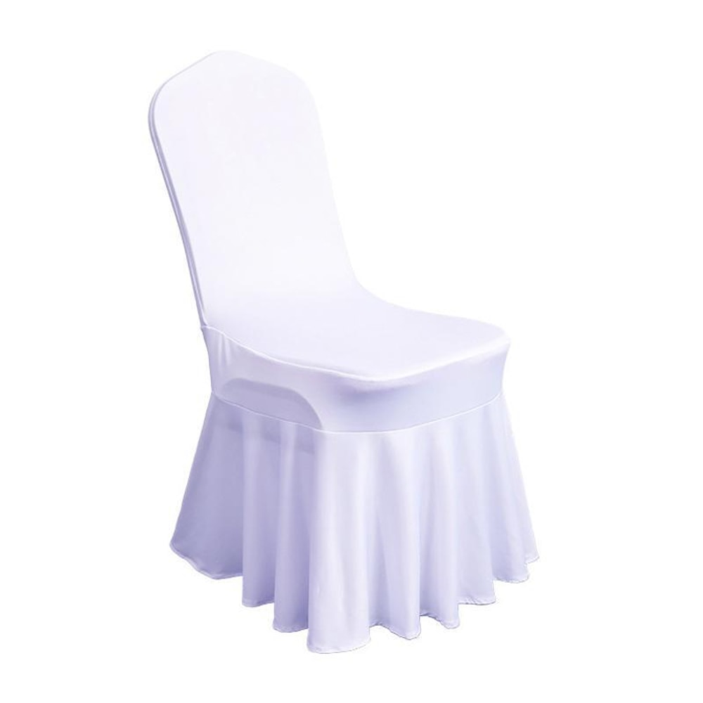 Elegant Stretch Chair Cover For Weddings Banquets Hotel Events Soft Spandex Slipcover 9