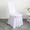 Elegant Stretch Chair Cover For Weddings Banquets Hotel Events Soft Spandex Slipcover 0