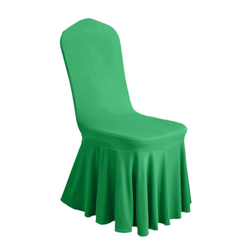 Elegant Stretch Chair Cover For Weddings Banquets Hotel Events Soft Spandex Slipcover 11