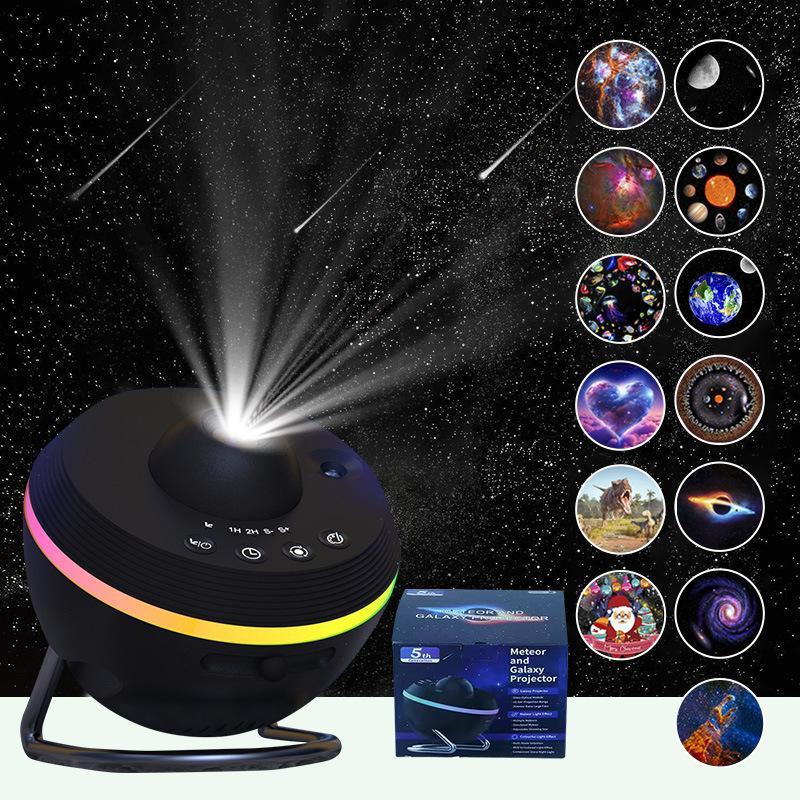 4K Galaxy Projector Starry Sky Night Light With Meteor Shower Effects 13 HD Space Films 2