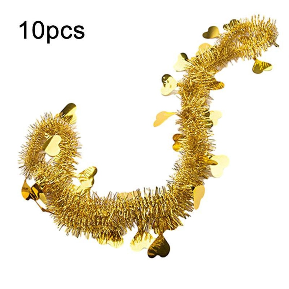 10PCS Heart Shaped Ribbon Garland Party Decor Set For Weddings Birthdays Christmas Celebrations 5