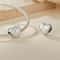 Sterling Silver Heart Charm Bead With Platinum Plating And Sparkling Zircon Accents 2