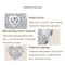 Sterling Silver Heart Charm Bead With Platinum Plating And Sparkling Zircon Accents 3