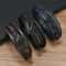 Music Note Braided Leather Bracelet For Men With Magnetic Clasp Multi Layer Wristband 1