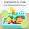 Kids Pretend Play Dishwasher Sink Set With Running Water Kitchen Toys For Toddlers 8